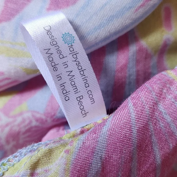 Taj by Sabrina Crippa - Multi-colored Zebra/plant print dress - (L) - Picture 7 of 9